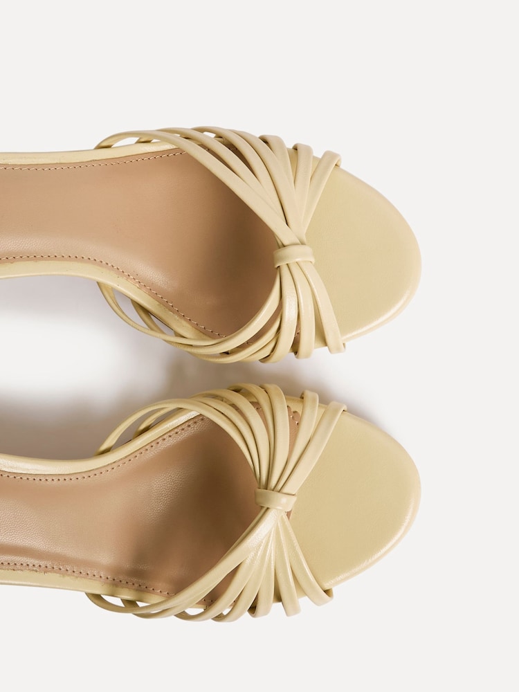 Linzi Yellow Arabel  Strappy Block Heel Sandals - Image 5 of 5