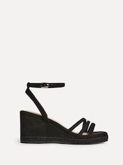 Linzi Black Noma Strappy Wedge Sandals - Image 2 of 5