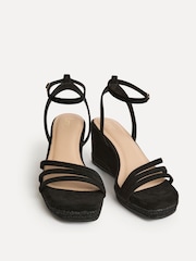 Linzi Black Noma Strappy Wedge Sandals - Image 3 of 5