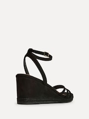 Linzi Black Noma Strappy Wedge Sandals - Image 5 of 5
