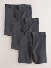 Gris - Clarks 3 Pack Fastening Regular School Shorts - Imagen 1 de 9