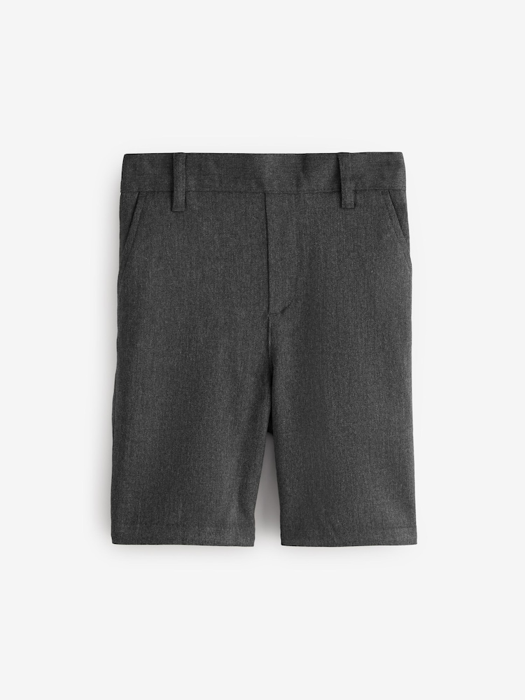 Clarks Grey Pull-On Regular School Shorts 3 Pack - Image 2 of 7