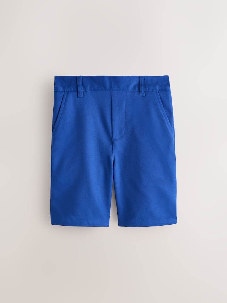 Clarks Cobalt Blue Pull-On Regular School Shorts 3 Pack - Image 2 of 8