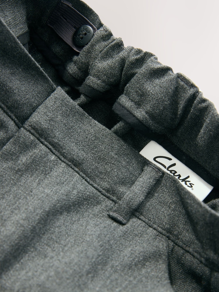 Clarks Grey Cargo Pull-On Regular School Shorts 2 Pack - Image 3 of 3 Clarks Grey Cargo Pull-On Regular School Shorts 2 Pack - Image 3 of 3