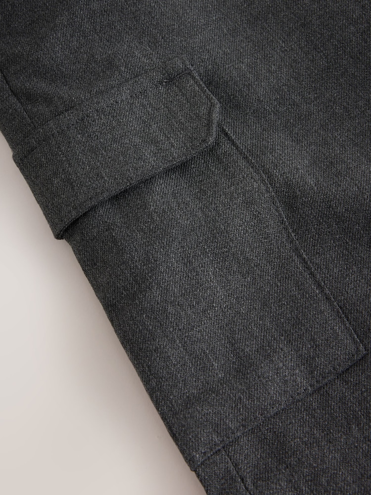 Clarks Grey Cargo Pull-On Regular School Shorts 2 Pack - Image 7 of 7 Clarks Grey Cargo Pull-On Regular School Shorts 2 Pack - Image 7 of 7