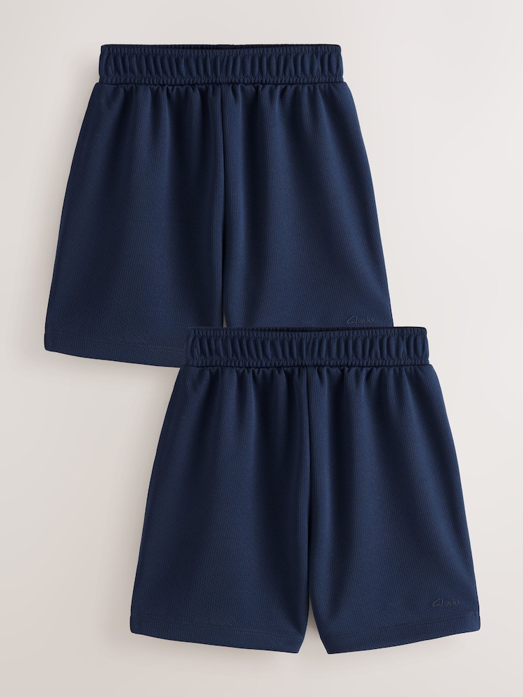 Clarks Navy Football 2 Pack Shorts - Image 1 of 7