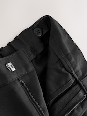 Clarks Black Plus Waist Regular Fit School 2 Pack Trousers - Image 4 of 4