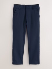 Clarks Navy Slim Fit Fastening School 2 Pack Trousers - Image 4 of 7