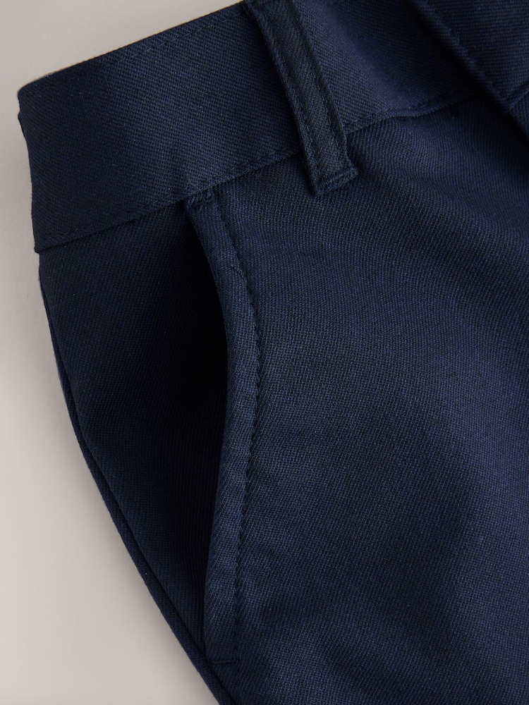 Clarks Navy Slim Fit Fastening School 2 Pack Trousers - Image 7 of 7 Clarks Navy Slim Fit Fastening School 2 Pack Trousers - Image 7 of 7