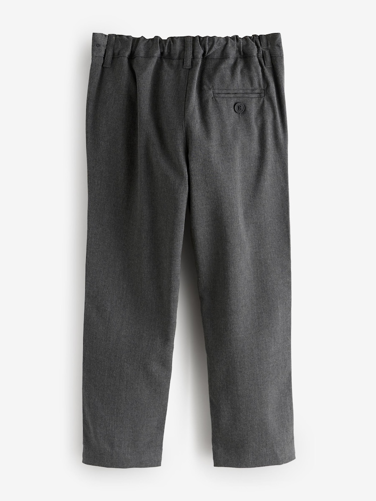 Clarks Grey Pull-On Regular Fit Trousers 3 Pack - Image 2 of 7