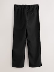 Clarks Black Slim Waist Regular Length Fastening School 2 Pack Trousers - Image 2 of 6