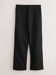 Clarks Black Slim Waist Regular Length Fastening School 2 Pack Trousers - Image 3 of 6