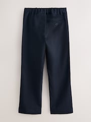 Clarks Navy Slim Waist Regular Length Fastening School 2 Pack Trousers - Image 4 of 6