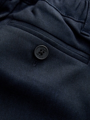 Clarks Navy Slim Waist Regular Length Fastening School 2 Pack Trousers - Image 6 of 6