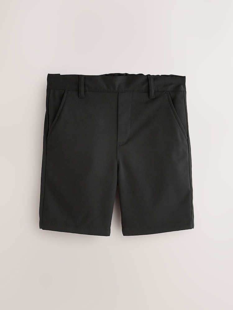 Clarks Black Pull-On Regular School Shorts 3 Pack - Image 2 of 8