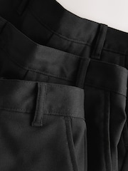 Clarks Black Pull-On Regular School Shorts 3 Pack - Image 6 of 8