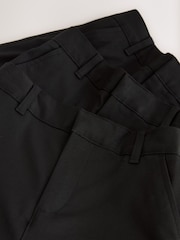 Clarks Black Fastening Regular School Shorts 2 Pack - Image 7 of 9