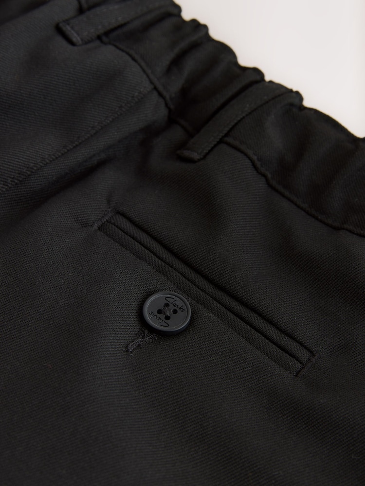 Clarks Black Fastening Regular School Shorts 2 Pack - Image 9 of 9 Clarks Black Fastening Regular School Shorts 2 Pack - Image 9 of 9