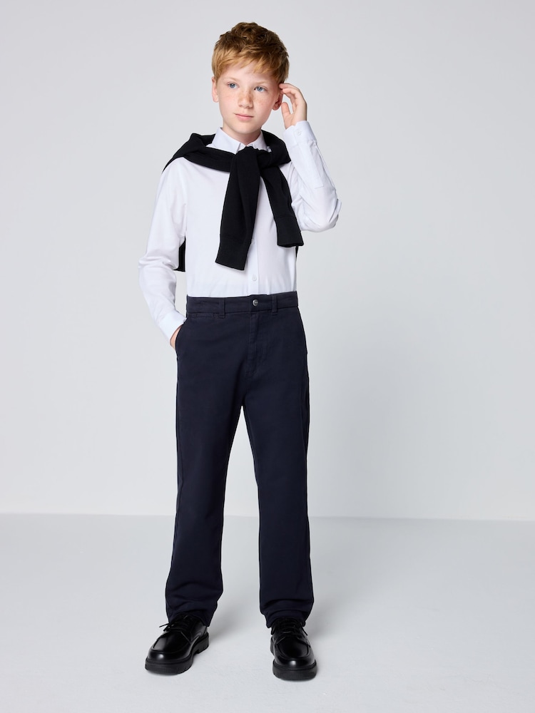 Clarks Navy Chino Trousers - Image 1 of 6