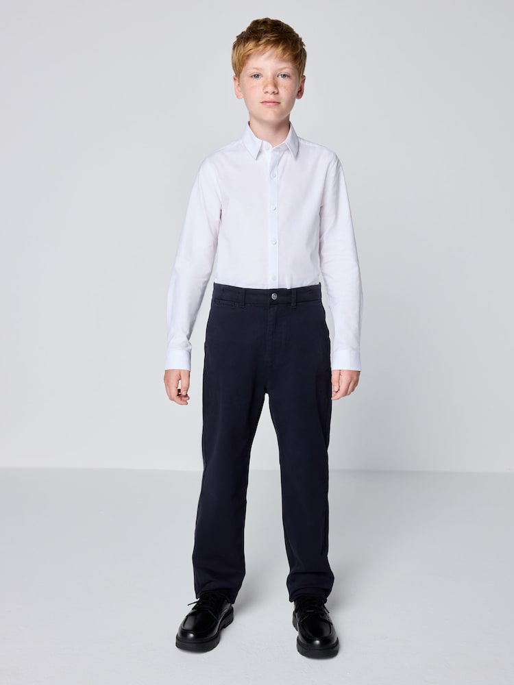 Clarks Navy Chino Trousers - Image 2 of 6