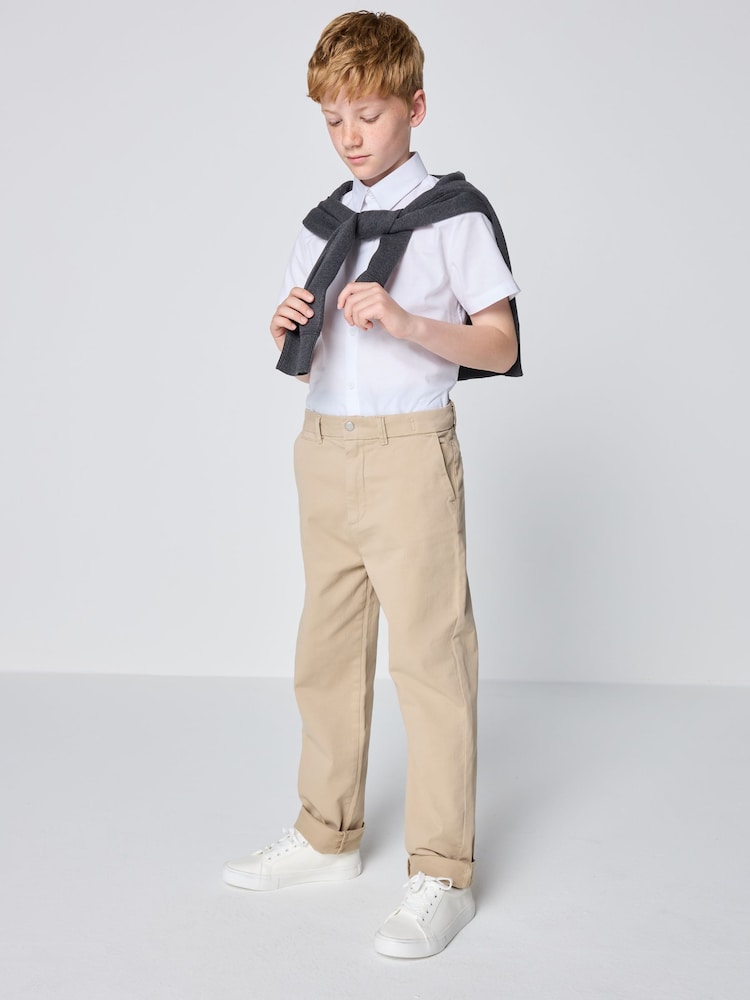 Clarks Stone Chino Trousers - Image 1 of 6