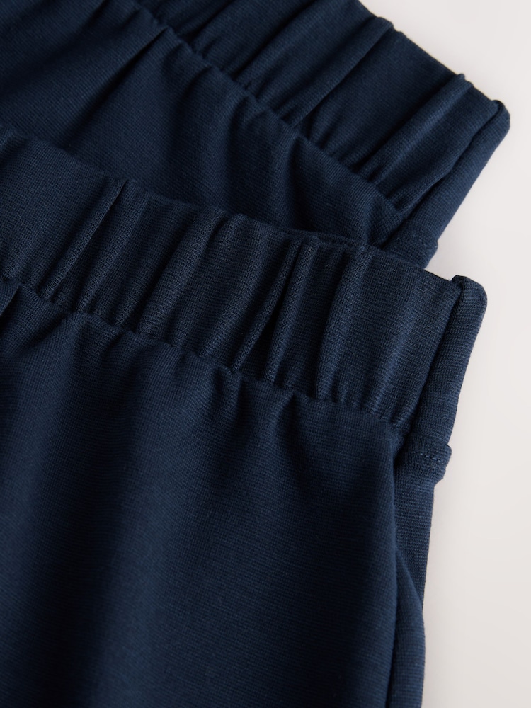 Marineblau - Clarks Wide Leg Pull On School Trousers 2 Pack - Bild 5 von 5