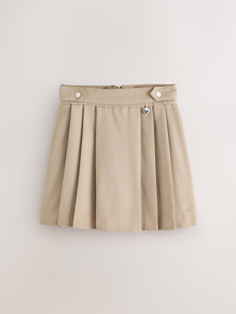 Clarks Stone Pleated School Skirts 2 Pack - Image 2 of 8 Clarks Stone Pleated School Skirts 2 Pack - Image 2 of 8