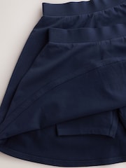 Clarks Navy Jersey School Skirts 2 Pack - Image 4 of 5