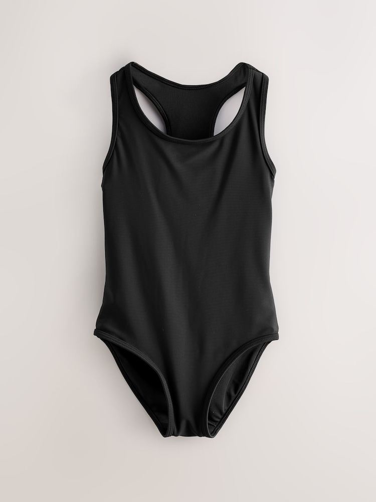 ブラック - Clarks Racerback Swimsuit - 画像 1 / 3