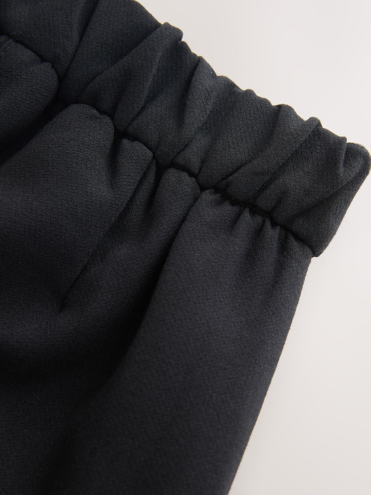 Clarks Black Wide Leg Woven School Trousers - Image 11 of 11