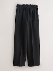 Clarks Black Wide Leg Woven School Trousers - Image 7 of 11