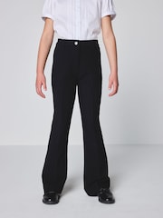 Clarks Black Flared Woven School Trousers - Image 1 of 12