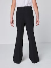 Clarks Black Flared Woven School Trousers - Image 4 of 12