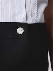 Clarks Black Flared Woven School Trousers - Image 5 of 12