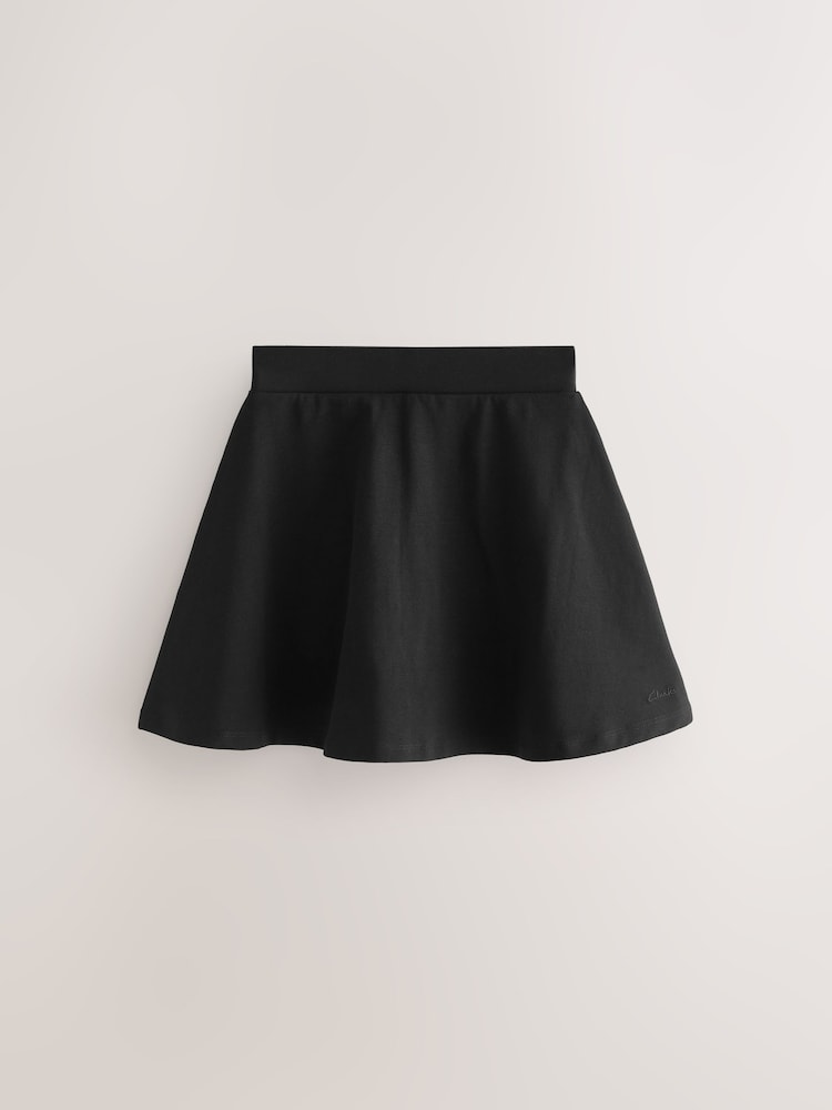 Clarks Black Jersey School Skirts 2 Pack - Image 2 of 5