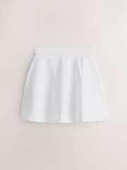 Clarks White Jersey School Skirts 2 Pack - Image 3 of 5