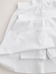 Clarks White Jersey School Skirts 2 Pack - Image 4 of 5