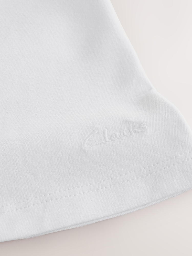 Clarks White Jersey School Skirts 2 Pack - Image 5 of 5