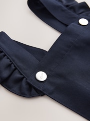 Темно-синий - Clarks Frill Shoulder Pleated School Pinafore Dress - Изображение 4 4