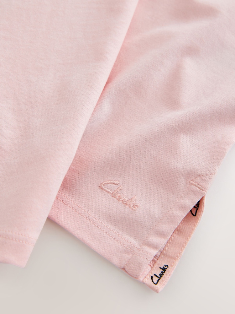 Clarks Pink Relaxed Fit T-Shirts 2 Pack - Image 6 of 6 Clarks Pink Relaxed Fit T-Shirts 2 Pack - Image 6 of 6