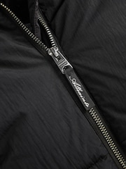 smALLSAINTS Black Longline Logo Padded Coat - Image 15 of 20