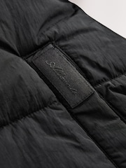 smALLSAINTS Black Longline Logo Padded Coat - Image 16 of 20