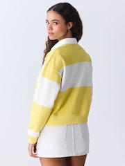 Yellow Stripe Bugs Bunny Official License Rugby Polo Top - Image 3 of 8