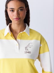 Yellow Stripe Bugs Bunny Official License Rugby Polo Top - Image 4 of 8