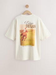 Ecru Oversized Licence Graphic T-Shirt - Image 6 of 9