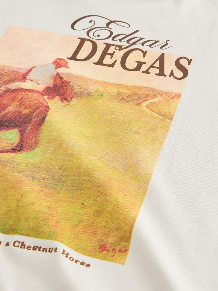 Ecru Oversized Licence Graphic T-Shirt - Image 9 of 9