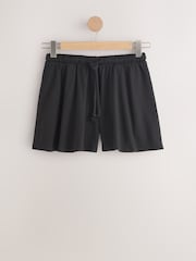 Red/Black Drawstring Jersey Shorts - Image 3 of 7