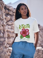 White Short Sleeve Crew Neck T-Shirt - Image 1 of 4