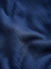 海軍藍/白 - Sheer Layered Vest 2 In 1 Top - 圖片 7/7