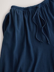 Indigo Blue Washed Blue Jersey Balloon Trousers - Image 7 of 8